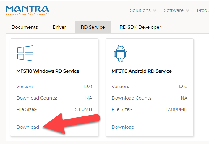 How to Install Mantra MFS110 L1 Device on Windows PC