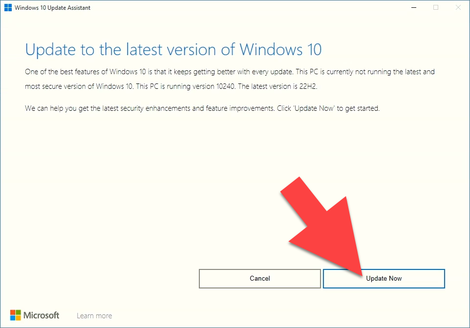 Windows 10 Update Assistant