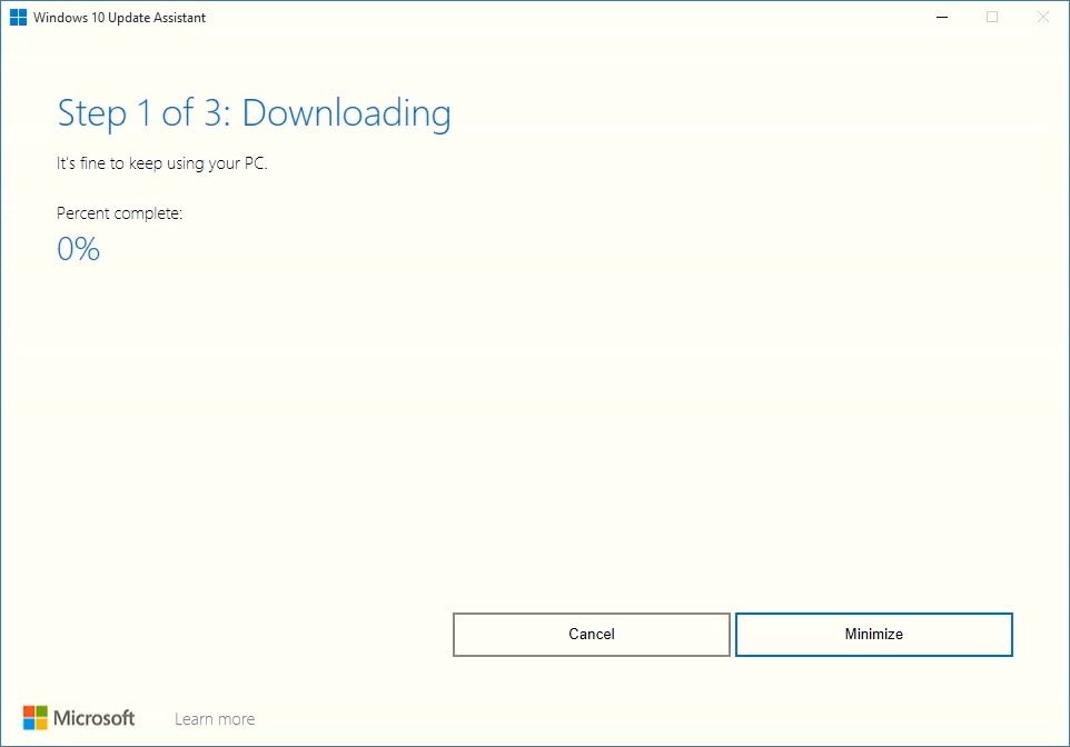 Windows 10 Update Assistant