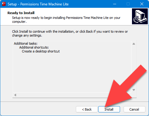 permissions time machine for NTFS security permission